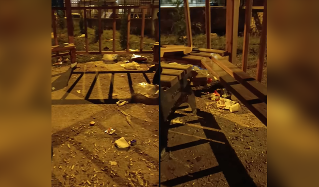 Erbaa’da Yeni Yapılan Okulun Bahçesi Çöplüğe Döndü, Tepkiler Çığ Gibi Büyüdü