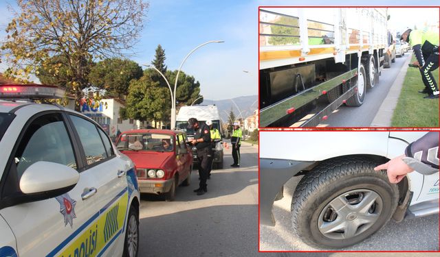 Erbaa’da Kış Geldi Denetimler Başladı! Kış Lastiği Olmayana Geçit Yok