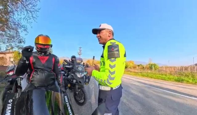 Erbaa İlçe Jandarma’dan Motosiklet Kulübüne Sıcak Karşılama