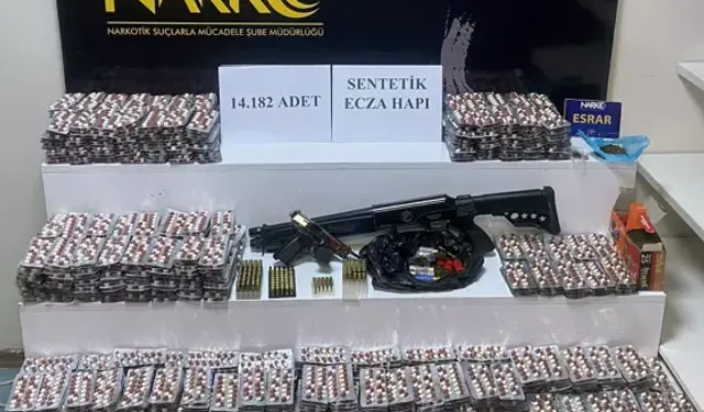 Adana’da 14 Bin Uyuşturucu Hap Ele Geçirildi