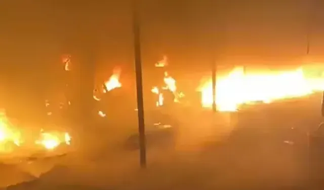 İşçilerin Kaldığı Baraka Yangında Zarar Gördü