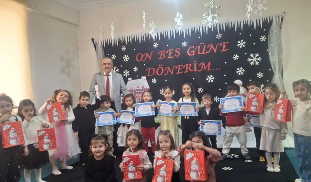 Miniklerin Karne Heyecanı: 4-6 Yaş Kur’an Kurslarında İlk Dönem Sona Erdi