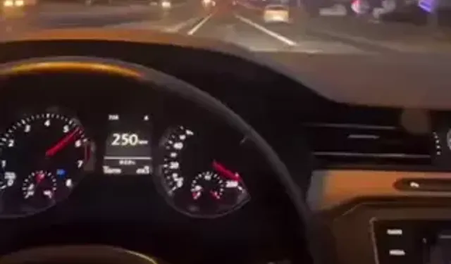 250 km/s Hızla Araç Kullanan Sürücü Gözaltında