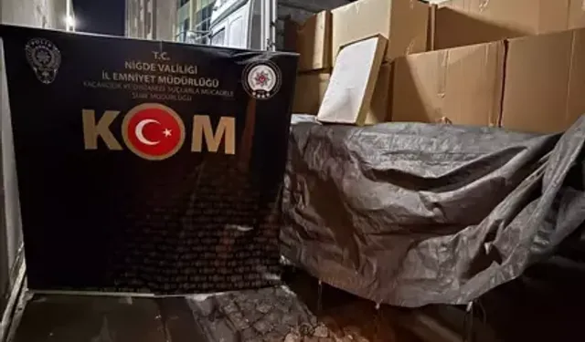 Niğde’de 875 Bin Makaron Ele Geçirildi, 2 Gözaltı