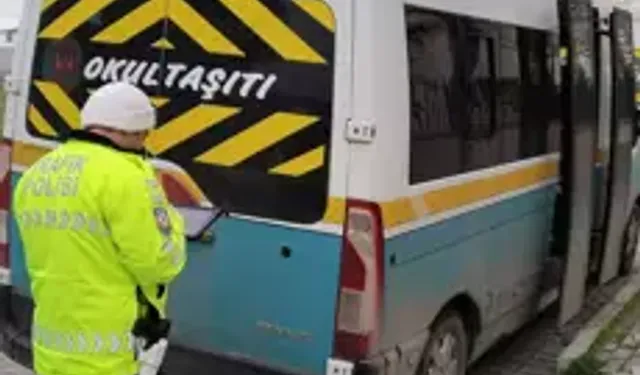 Uzunköprü’de Okul Servislerine Denetim: 2 Araca Ceza