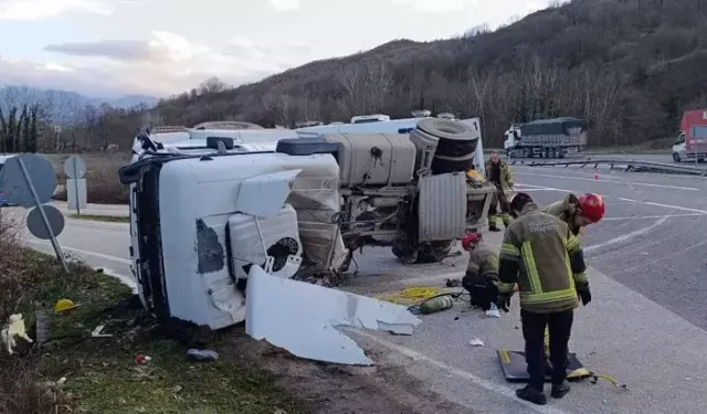 İnegöl’de Tanker Devrildi: 65 Yaşındaki Sürücü Öldü