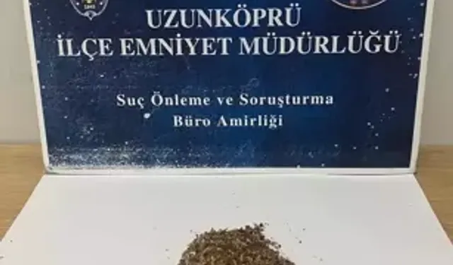Uzunköprü’de Üzerinde Uyuşturucu Bulunan Şahıs Gözaltında