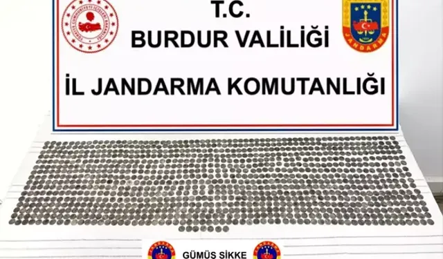 Burdur’da Tarihi Eser Operasyonu: 1105 Sikke Ele Geçirildi