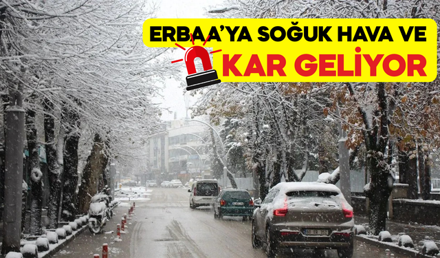 Erbaa İçin Sarı Alarm: Sıcaklıklar 10 Derece Birden Düşecek, Kar Yağışı Yolda