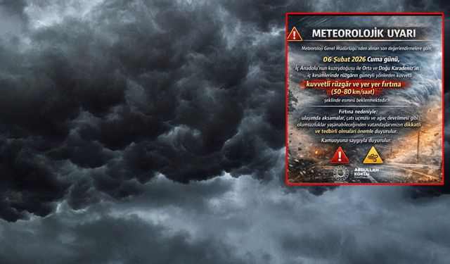 Erbaalı Vatandaşların Dikkatine: Fırtına 80 Kilometre Hızla Geliyor!