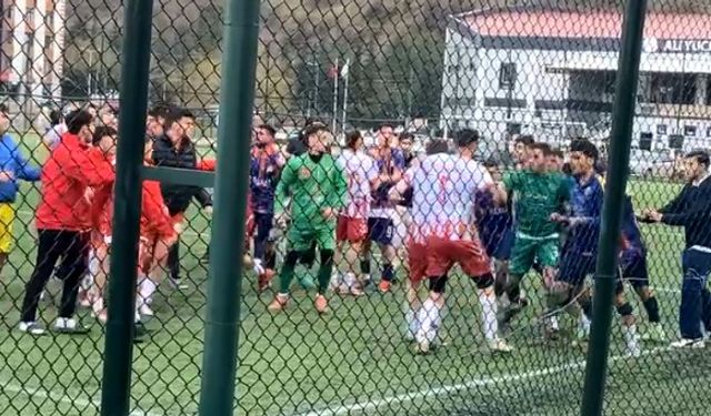 Tokat’ta Saha Savaş Alanına Döndü, Futbolcular Hastanelik Oldu