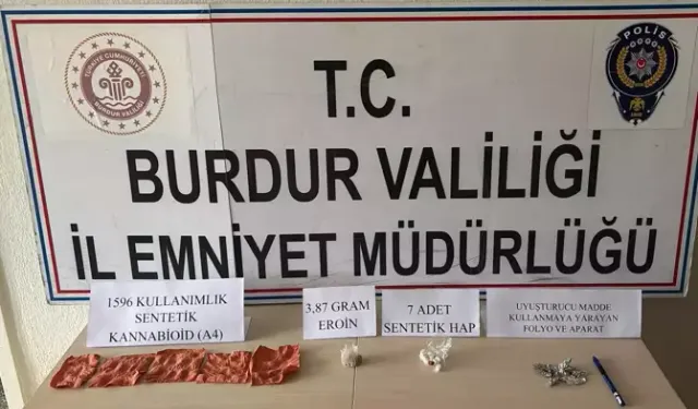 Burdur’da Uyuşturucu Operasyonu: 2 Şüpheli Tutuklandı