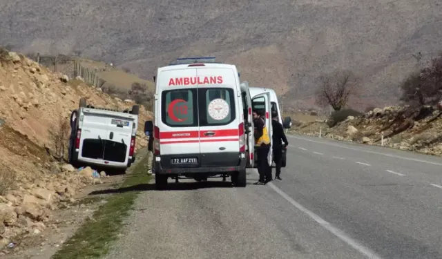Gercüş’te Minibüs Takla Attı: 1 Yaralı