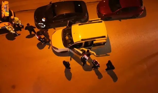 Polis Trafik ve Asayiş Uygulaması Dronla Görüntülendi
