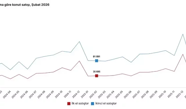 Şubat’ta Konut Satışları Yükseldi, İşyeri Satışları Dalgalı