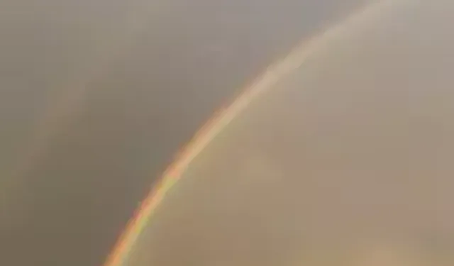 Nusaybin’de Yağmur Sonrası Çifte Gökkuşağı