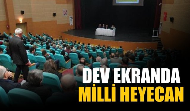 Erbaa’da Milli Maç Coşkusu Kongre Merkezi’nde Yaşanacak