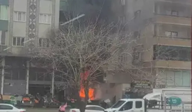 Midyat’ta Manavda Yangın Korkuttu