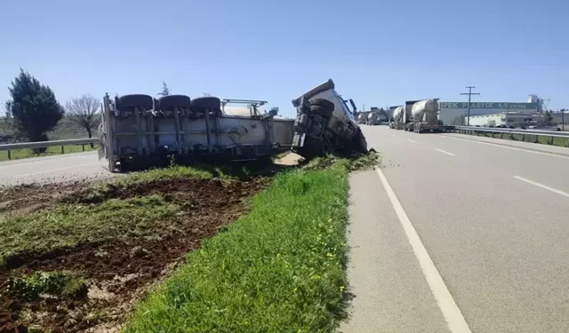 Kilis’te Beton Mikseri Devrildi: Yaralanan Olmadı