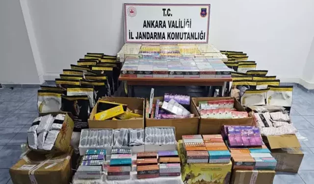 Ankara’da 9,45 Milyon TL’lik Kaçak Ürün Ele Geçirildi