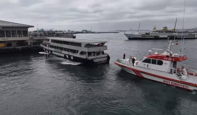 Kadıköy İskelesi’nde Yolcu Teknesinde Yangın Paniği