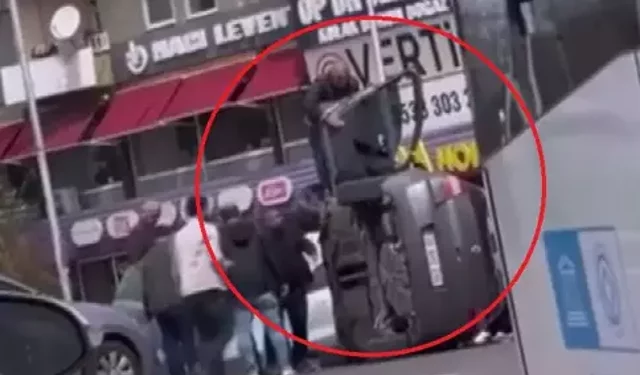 Kontrolden Çıkan Otomobil Yan Yattı: Sürücü Yaralandı