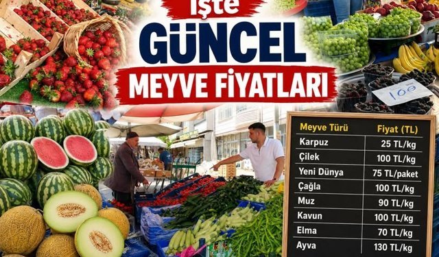 Tezgâhlar Renklendi, Erbaalılar Pazara Akın Etti: İşte Güncel Meyve Fiyatları