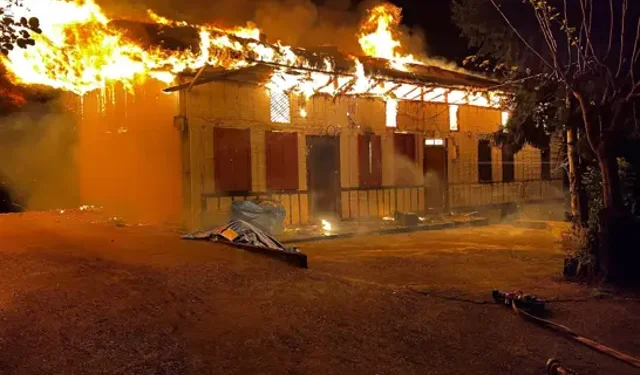 Hayrat’ta Ev Yangını: 1 Kişi Hayatını Kaybetti
