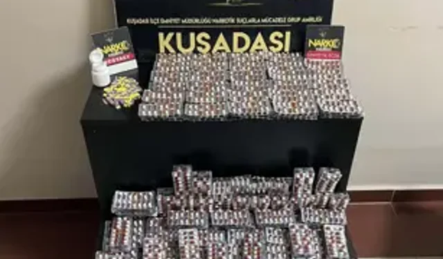 Kuşadası’nda Zehir Tacirlerine Darbe: 6 Bin Hap Ele Geçirildi
