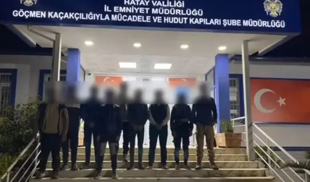 Hatay’da 9 Kaçak Göçmen Yakalandı