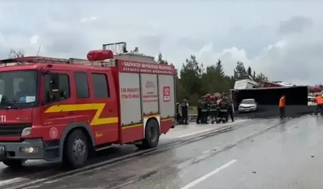 Gaziantep’te Yağışlı Havada Zincirleme Kaza: 1 Yaralı