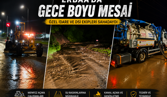 Erbaa’da Sel Riskine Karşı Hummalı Çalışma