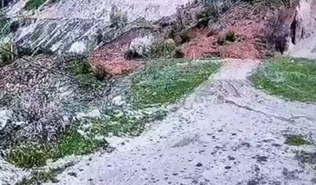 Tokat’ta Toprak Kayması Kamerada
