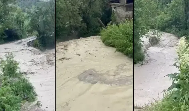 Şiddetli Yağışın Ardından Dereler Taştı, Tarım Arazileri Su Altında Kaldı