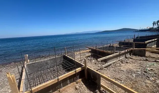 Bodrum’da Sahile Beton Döken Firmaya 150 Bin Lira Ceza