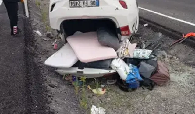 Nevşehir'de Otomobil Takla Atıp Devrildi; 4 Yaralı
