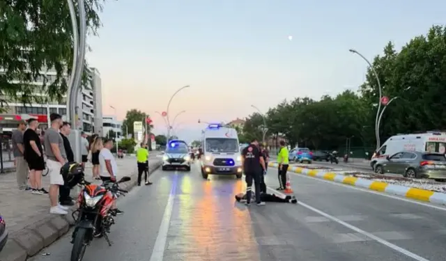 Motosikletlerin Çarpıştığı Kaza Kamerada