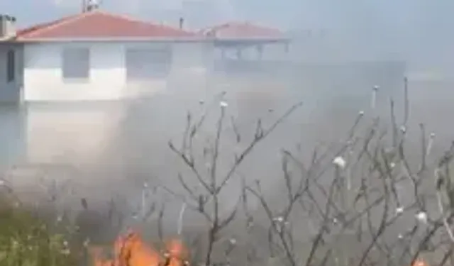 Buğday Tarlasında Çıkan Yangın Evlere Sıçramadan Kontrol Altına Alındı