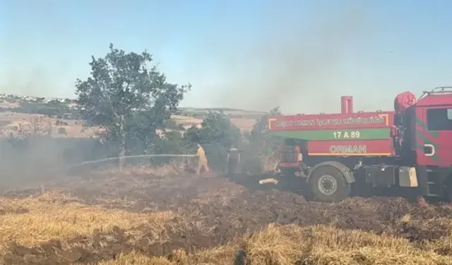 Edirne’de 2 Dekar Buğday Ekili Alan Yandı