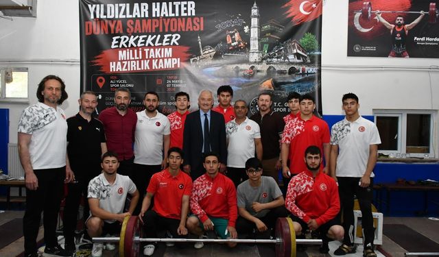 Tokat Gençlik ve Spor İl Müdürlüğü’nden Milli Haltercilere Destek Ziyareti