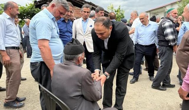 Kaymakam Dr. Remzi Demir’den Muhtar Arıcı’ya Taziye Ziyareti