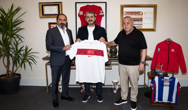 Erbaaspor Başkanı Arslan, TFF Başkan Vekili Mecnun Otyakmaz’ı Ziyaret Etti