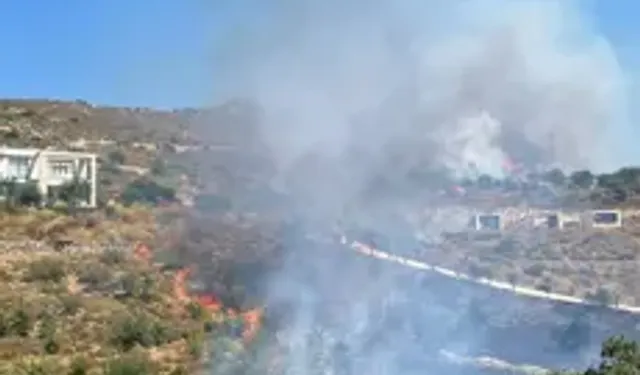 Bodrum'da Otluk Ve Makilik Alanda Yangın