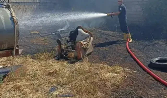 Bahçe Yangını Söndürüldü