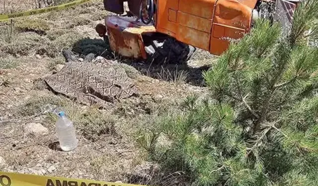 Devrilen Traktörün Sürücüsü Hayatını Kaybetti
