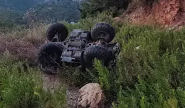 Alanya'da ATV Uçuruma Yuvarlandı: 1 Yaralı