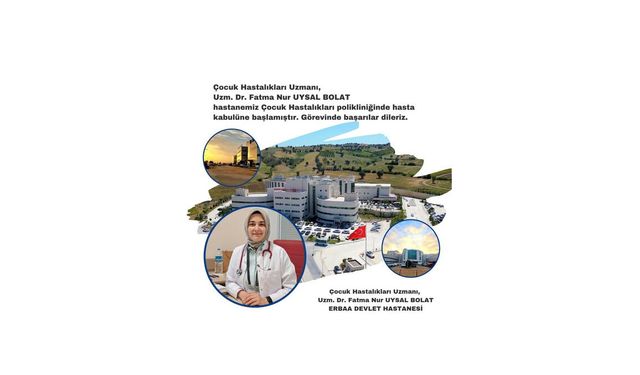Erbaa Devlet Hastanesi Kadrosunu Güçlendiriyor: Uzm. Dr. Fatma Nur Uysal Bolat Göreve Başladı