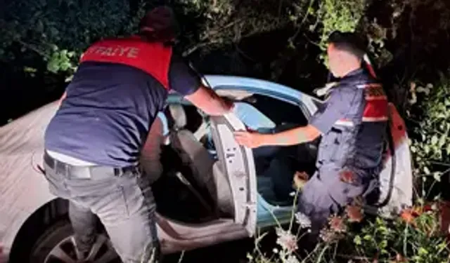 Cide'de Otomobil Şarampole Yuvarlandı: 1 Yaralı