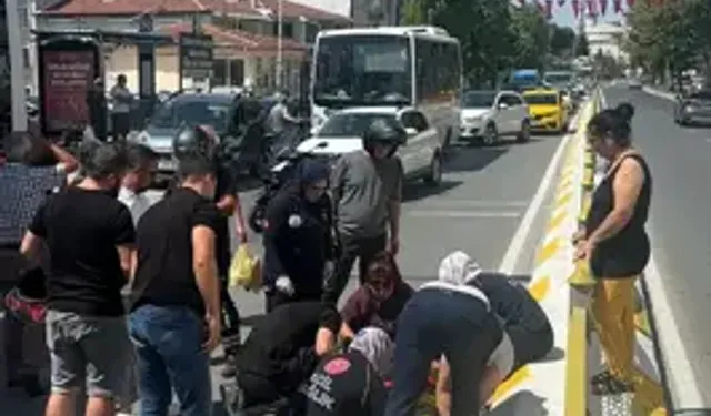 Minibüsle Çarpışan Motosiklet Sürücüsü Yaralandı