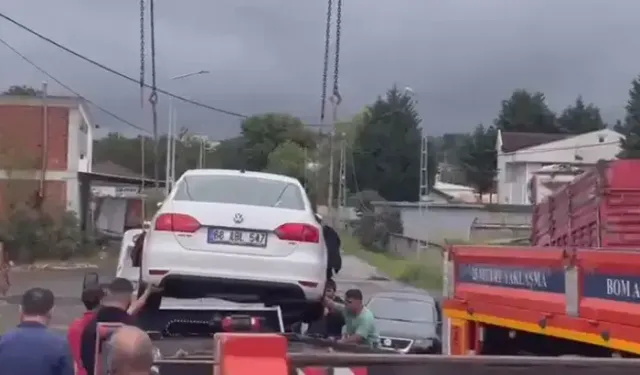El Freni Çekilmeyen Otomobil, Doğal Gaz Tesisinin Bulunduğu Alana Girdi